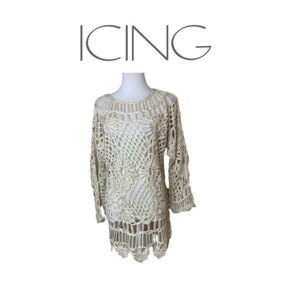 Iceing Sweater With Glod Flexes. Sz NS - Picture 1 of 4